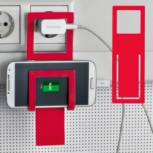Tekli Telefon Tutucu- Kırmızı  Ufak Tesim