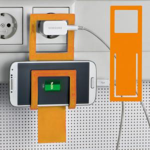 Tekli Telefon Tutucu- Turuncu Ufak Tesim